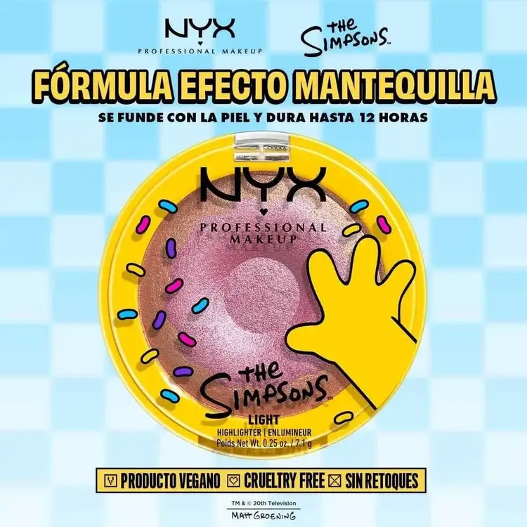 Simpsons Donut - Highlighter, Brillo radiante efecto glaseado