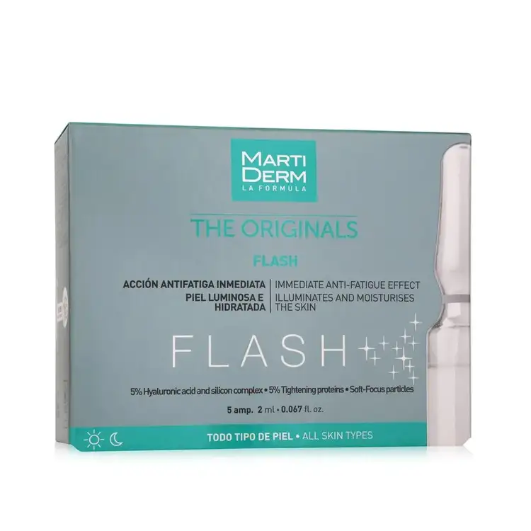 Flash Ampolletas disimula arrugas e imperfecciones