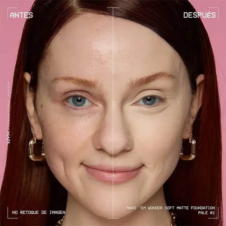 Make Em Wonder - Base de maquillaje para rostro, acabado mate suave