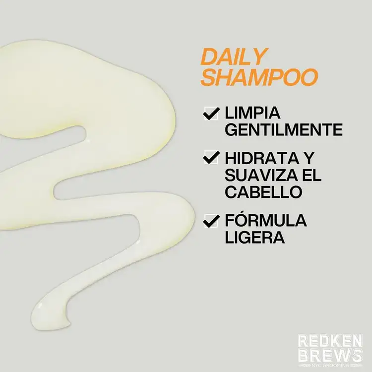 Redken Brews - Shampoo, nutre, acondiciona y fortalece