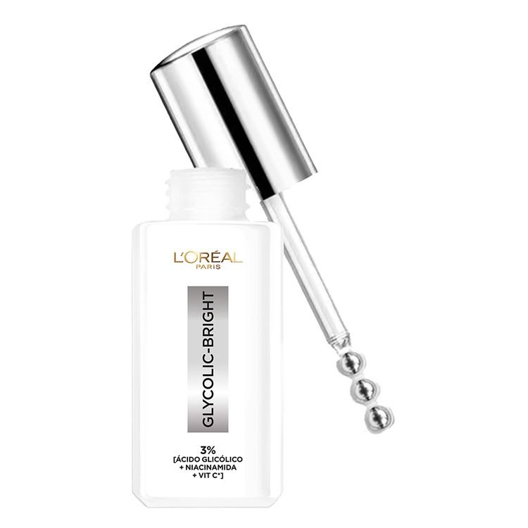 L'Oreal Paris Glycolic Bright Serum Ojos Protector solar reduce arrugas y manchas solares