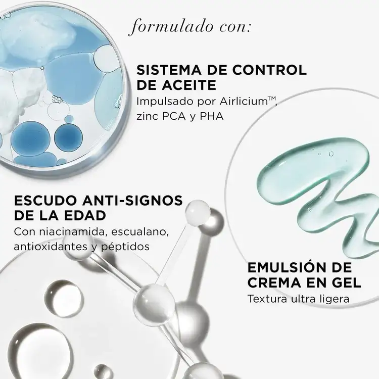 Confidence In A Gel Oil Control - Crema facial, reduce la apariencia de poros y corrige la textura