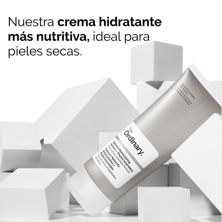 Natural Moisturizing Factors + Phytoceramides Crema facial crema hidratante triple acción, piel fresca y voluminosa