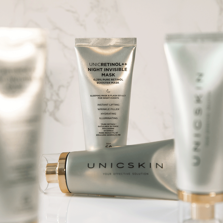 Unicretinol++ Invisible Night Mask Mascarilla tratamiento nocturno efecto flash