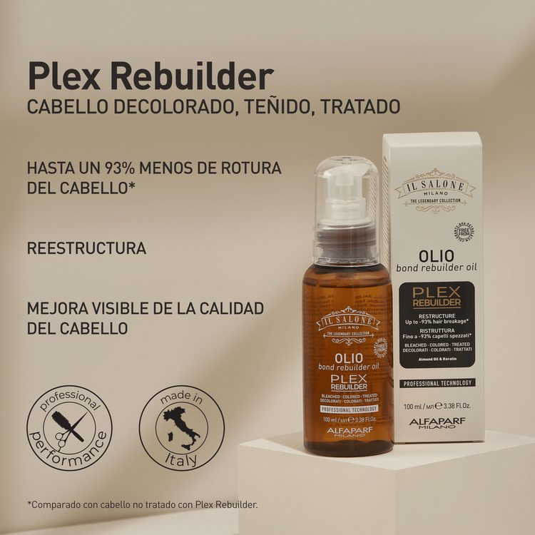 Aceite para cabello tratado