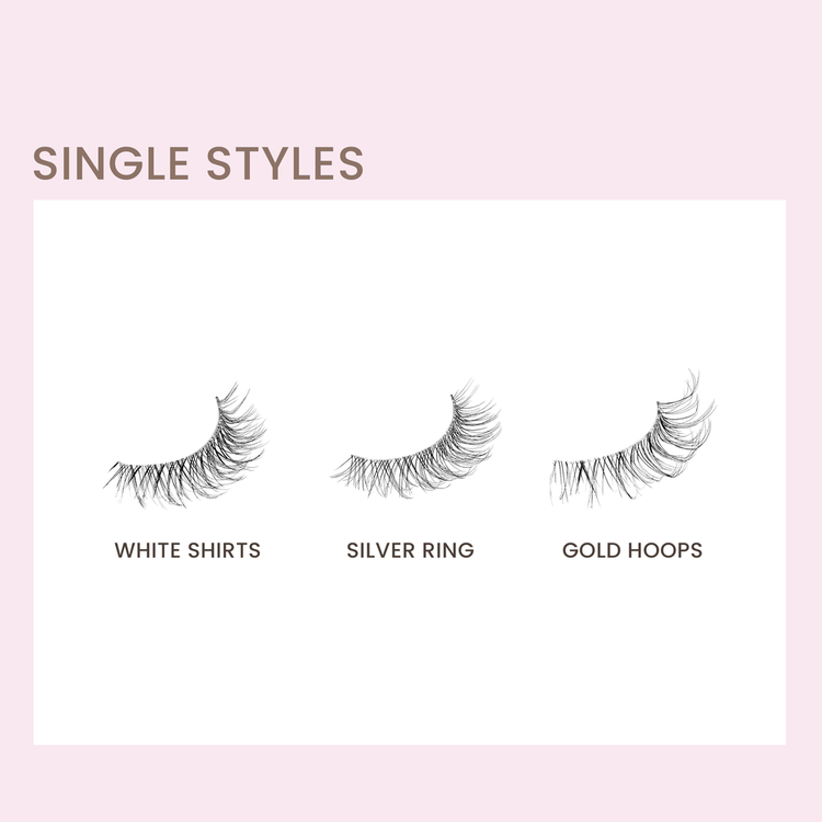 The New Natural Pestañas de tira natural con volumen uniforme