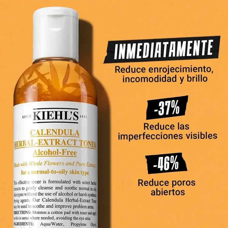 Calendula Herbal - Tónico facial, calma y refresca la piel