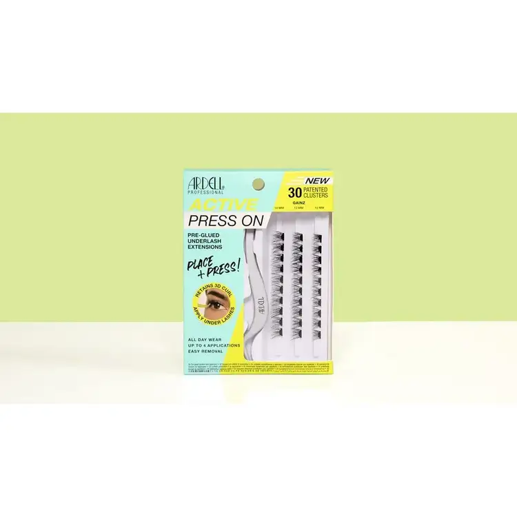 Active Press On Pre-Glued Underlash Extensions Pestañas postizas pre-pegadas extensiones pre-pegadas para aplicación rápida.