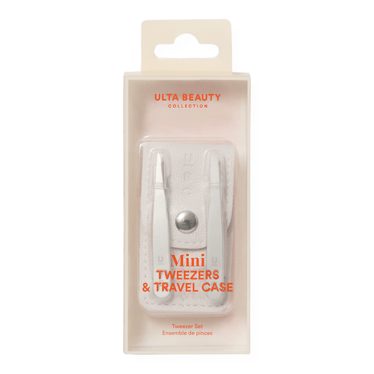 Mini Tweezer Duo & Travel Case Dúo de pinzas en miniatura con estuche de viaje ideal para viaje
