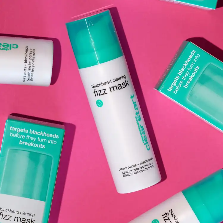 Clear Start Blackhead Clearing Fizz Mask Mascarilla espumosa para puntos negros limpia poros y grasa del rostro