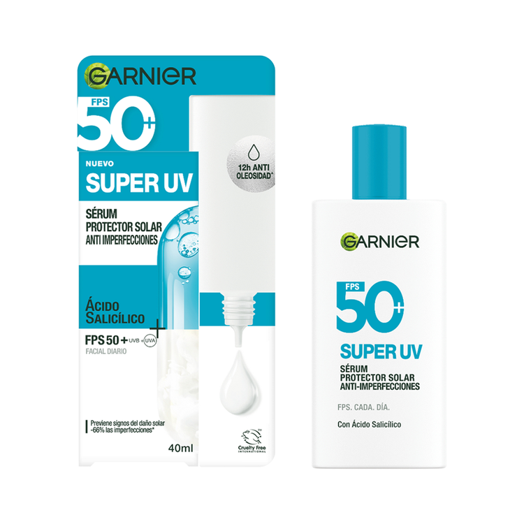 Garnier Skin Protector solar FPS 50+ con Acido Salicilico