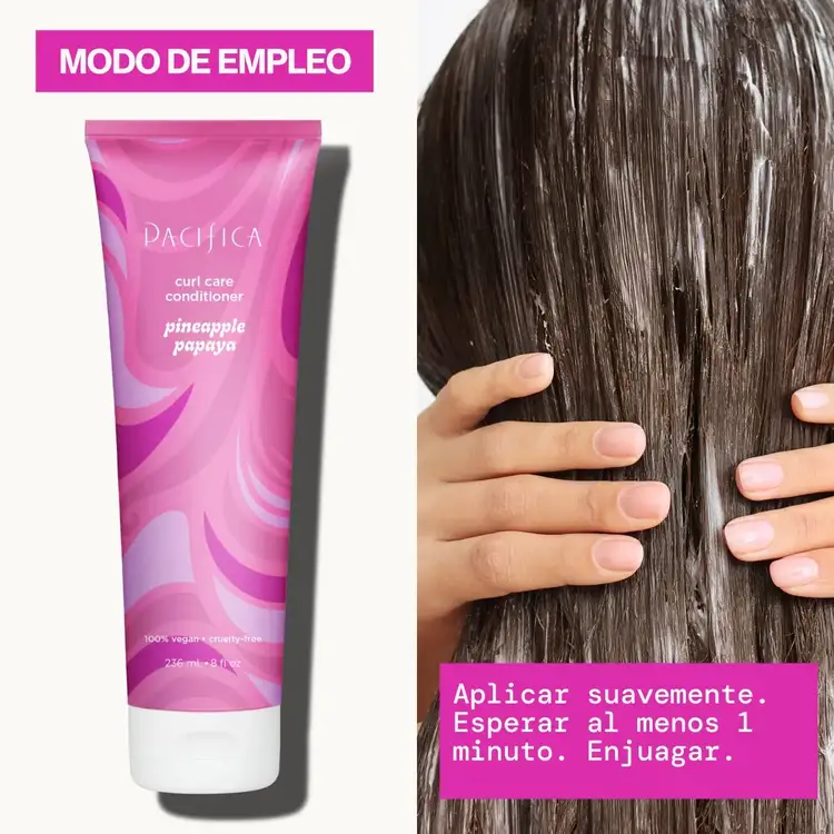 Pineapple Papaya Curl Care - Acondicionador, ideal para rizos