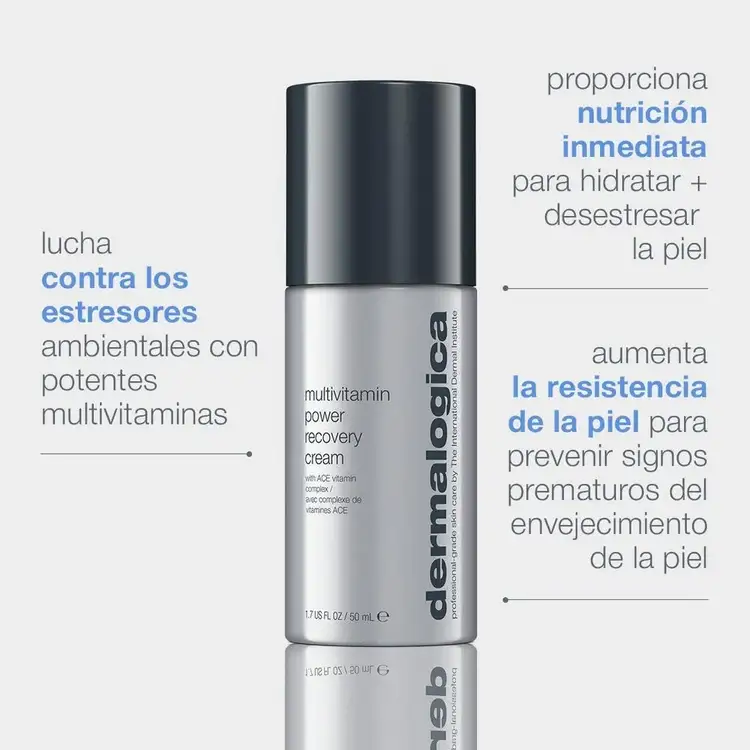 MultiVitamin Power Recovery Cream Crema reparadora humectante anti-estrés, hidrata y protege.