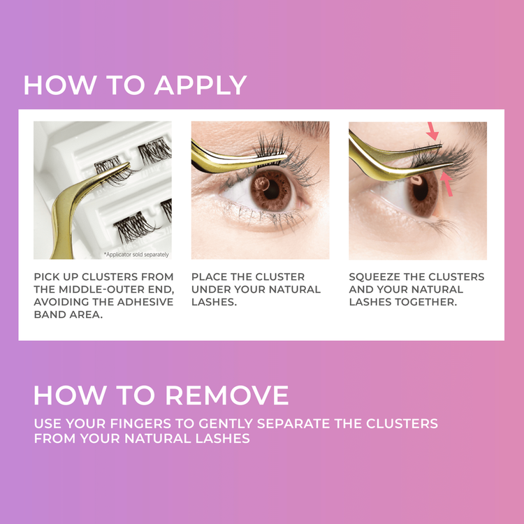 Impress Extensiones de pestañas individuales sin pegamento