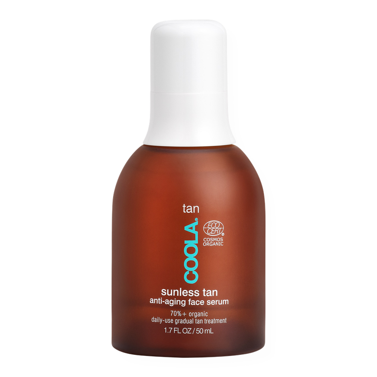 Organic Sunless Tan Anti-Aging Face Serum Suero facial autobronceador bronceado gradual