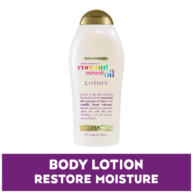 OGX Coconut Miracle Oil Body Lotion - Crema corporal, ultra humectante con aroma a coco