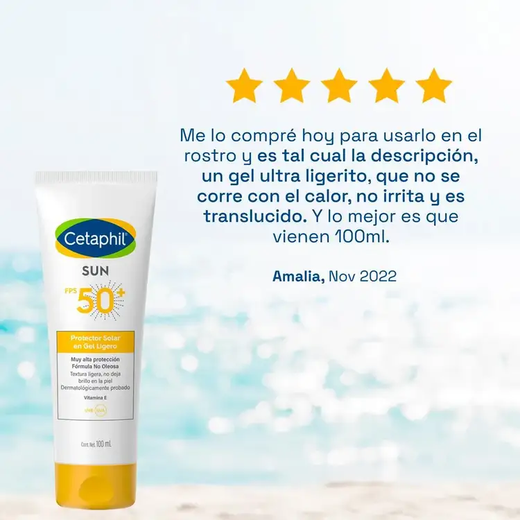 Sun Fps 50+ Protector solar hidratación contina con protección uvb/uva