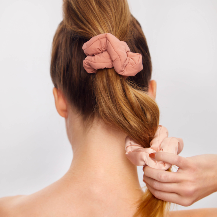 Recycled Fabric Puffy Scrunchies Scrunchies para cabello volumen para el cabello