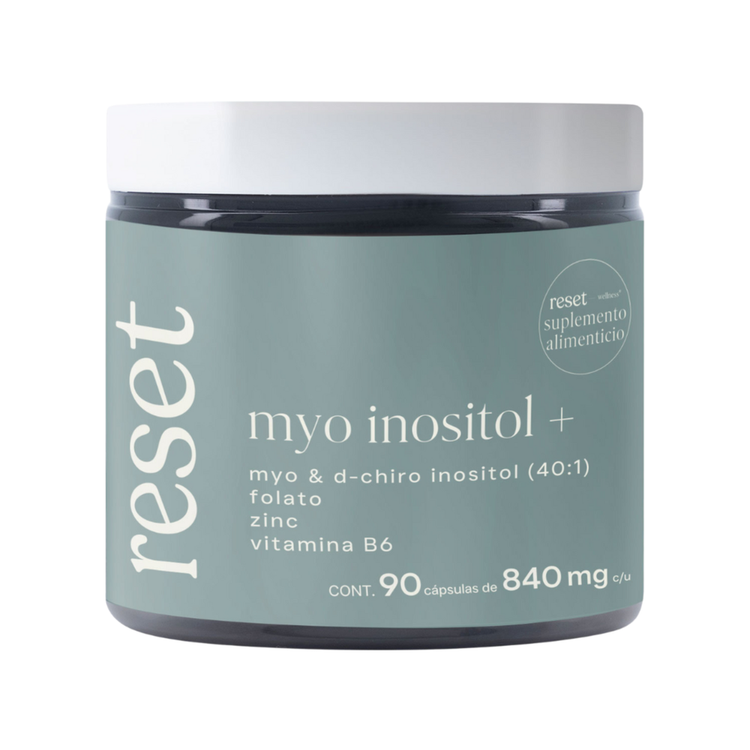 Myo inositol + Suplemento alimenticio promueve el balance hormonal, resistencia a la insulina y fertilidad