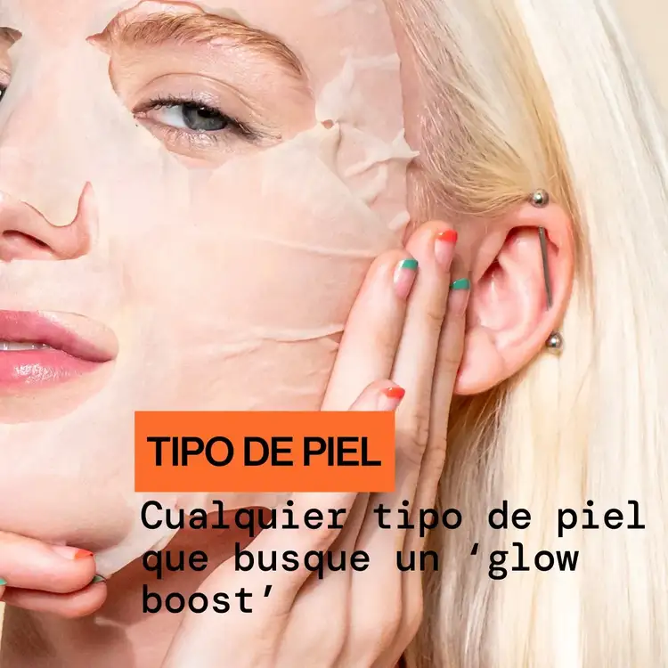 Glow Baby Vitamin C Brightening Mascarilla en hoja rápida absorción