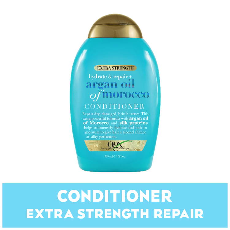 OGX Hydrate + Repair Argan Oil Of Morocco Extra Strength - Acondicionador, hidratante y reparador