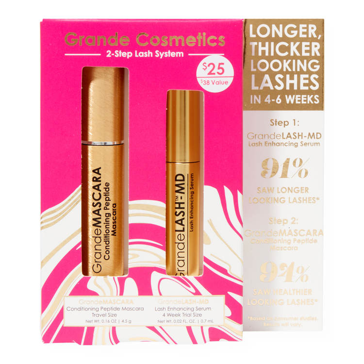 2-Step Lash System Set Set esencial para pestañas y cejas estimula el crecimiento de las pestañas