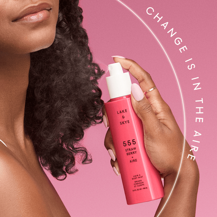 555 Stawberry + Aire Spray para cuerpo y cabello fragancia fresca