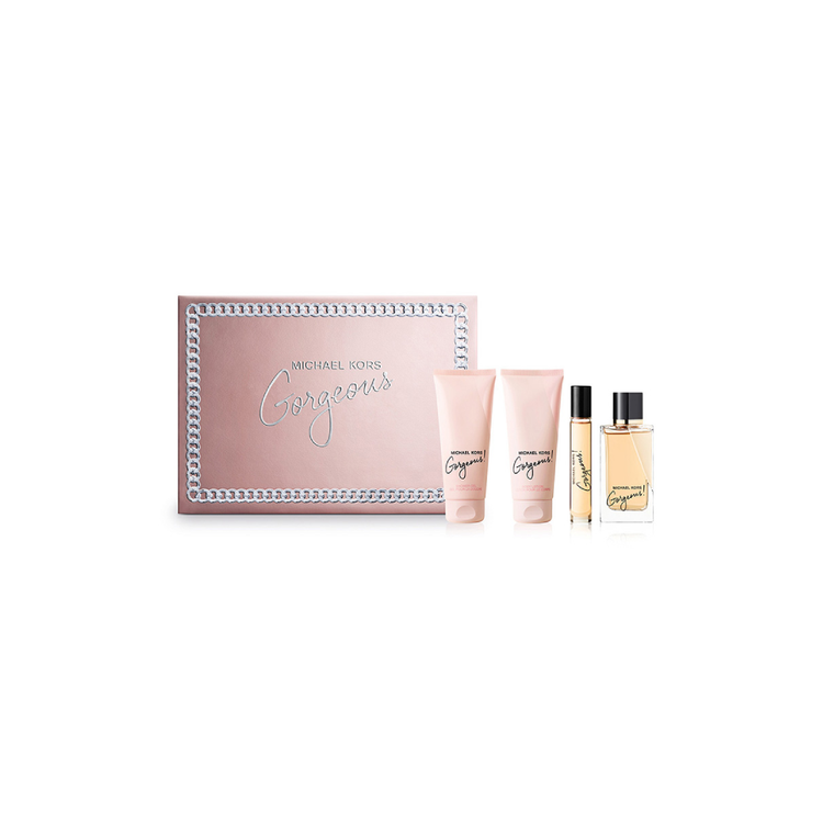 Gorgeous - Set de regalo, Eau de Parfum 100 ml + Shower Gel 100 ml + Body Lotion 100 ml + mini