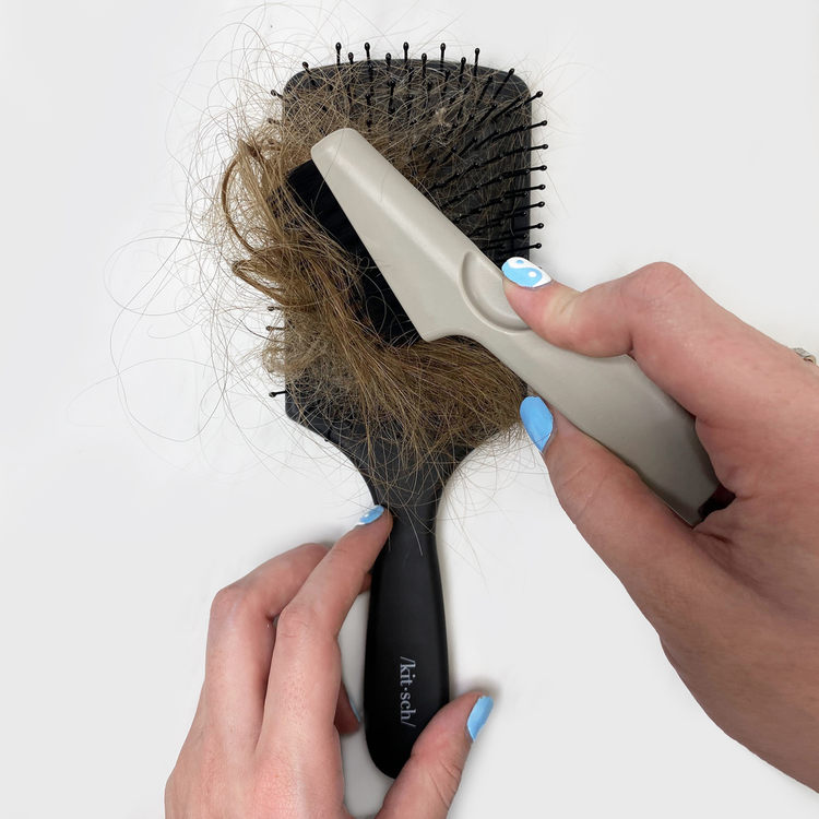 Double Sided Hair Brush Cleaner - Limpiador de cepillos, limpieza rápida y práctica