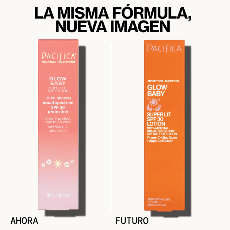 Glow Baby Super Lit SPF 30 - Loción facial, protección solar mineral