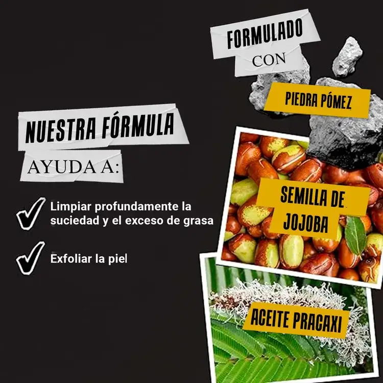 Grooming Solutions - Jabón, elimina células muertas revitalizando la piel