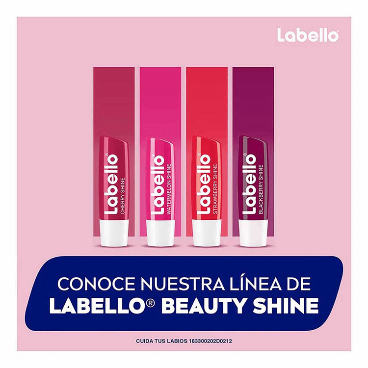 Labello - Bálsamo labial, fórmula de textura suave que protege los labios