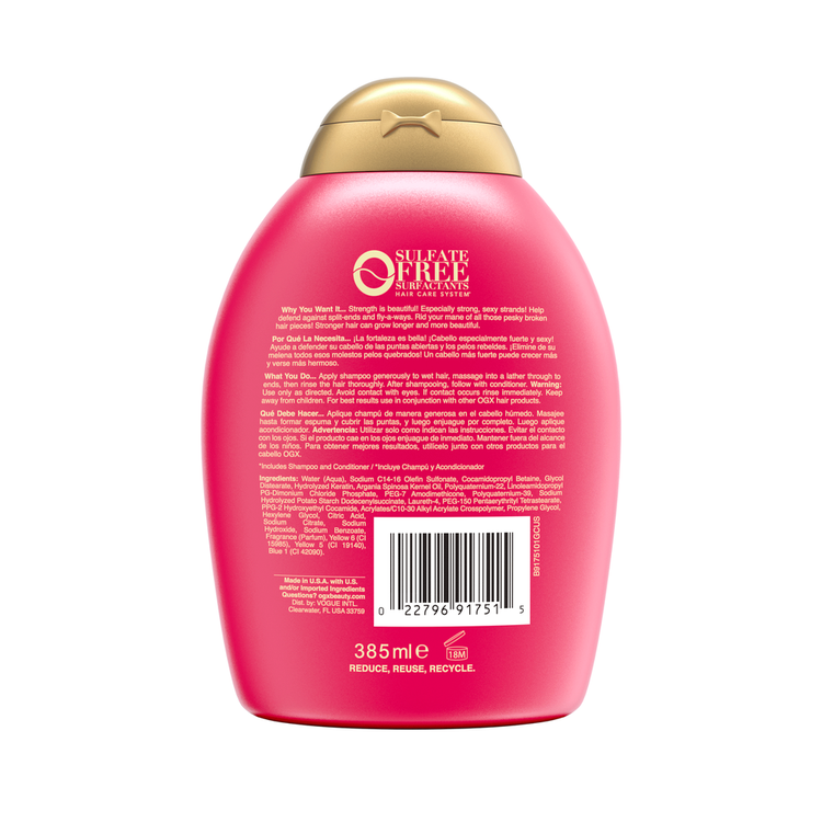 OGX Anti-Breakage Keratin Oil - Shampoo, con aceite de argán