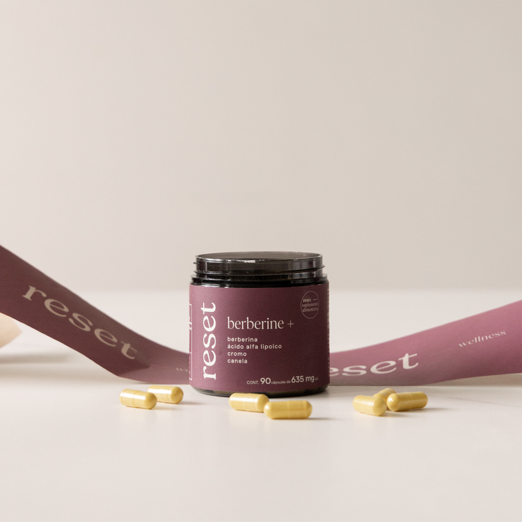 Berberine + Suplemento alimenticio contribuye a soporte metabólico, control de glucosa y manejo de peso