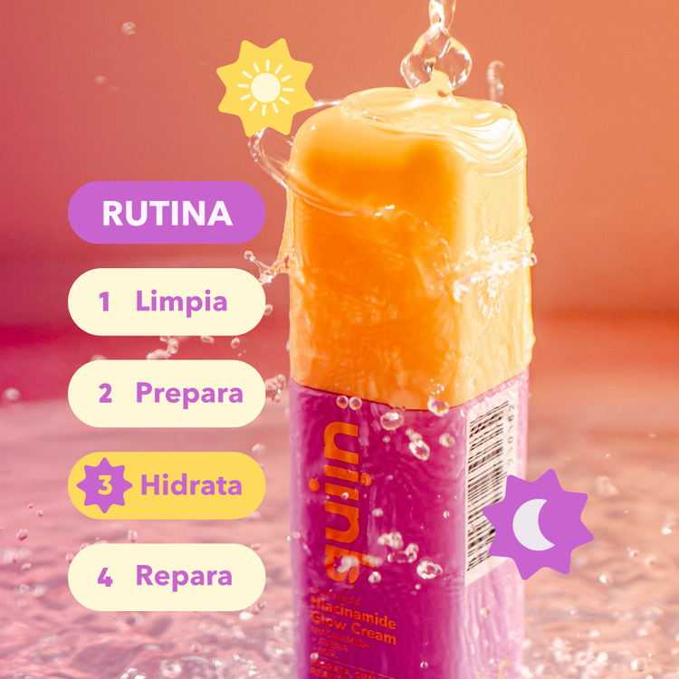 Niacinamide Glow - Crema facial con niacinamida, hidrata y suaviza la piel