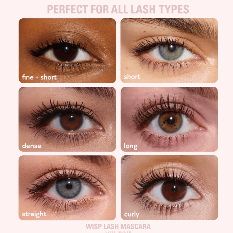 Kylie Wisp Lash Mascara para pestañas alarga, curva y eleva