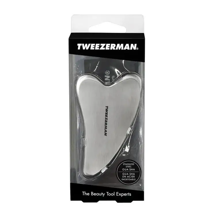 Stainless Steel Gua Sha with Pouch Herramienta facial estimula el rostro