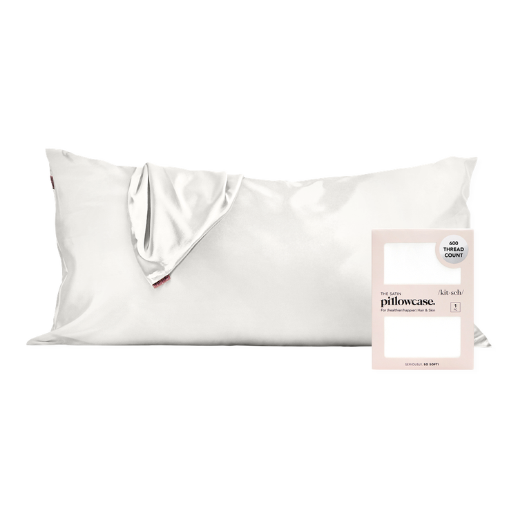Satin King Pillowcase Funda para almohada ayuda a reducir el frizz