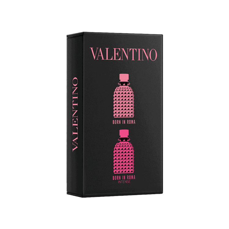 Born in Roma Uomo - Set de regalo, Eau de Toilette 4ml + Eau de Parfum intense 4ml diseñado para el