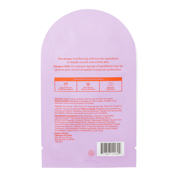 Probiotic & Yogurt - Mascarilla facial, nutre y calma la piel