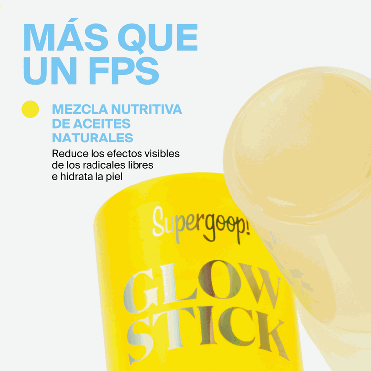 Glow Stick - Iluminador en barra SPF 50, protege e hidrata