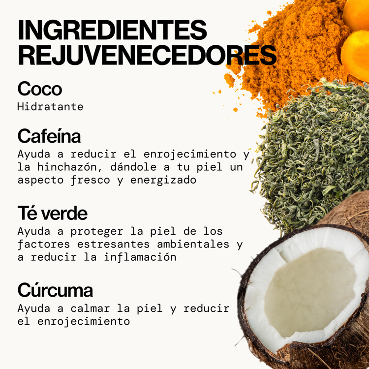 Stress Rehab Coconut & Caffeine Mascarilla en hoja desestresa la piel