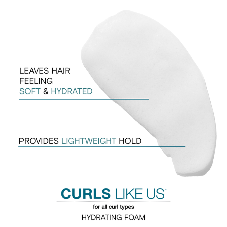 Curls Like Us Smooth & Bounce Espuma hidratante acabado de fijación ligera