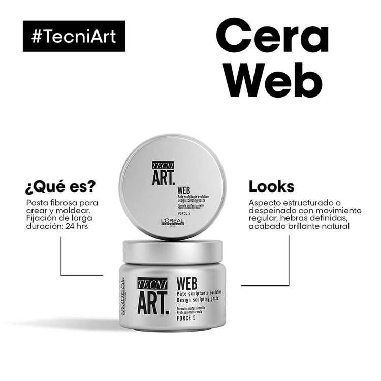 Tecni Art - Cera modeladora, para todo tipo de cabello