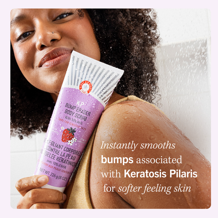 KP Bump Eraser Body Scrub Fresh Strawberry Exfoliante corporal, tamaño para viaje