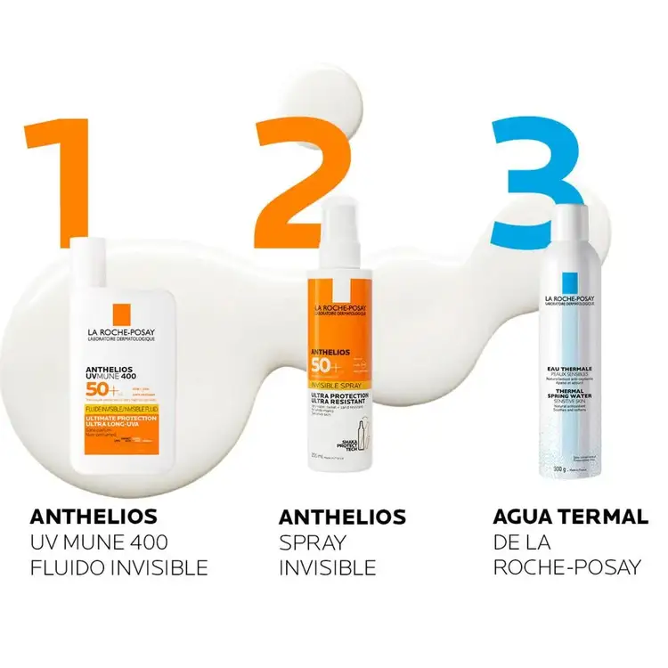 Anthelios - Protector solar facial, invisible para todo tipo de piel