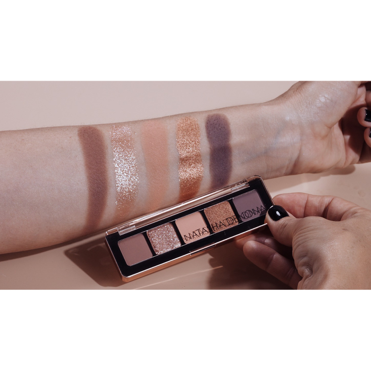 Mini Starlette Paleta de sombras 5 tonos rosas y grises