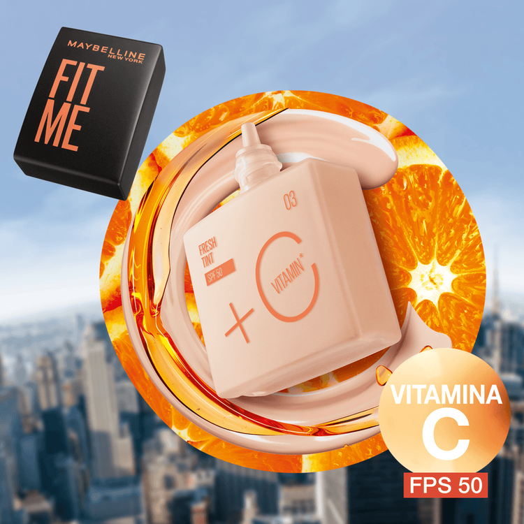 Fit Me Fresh Tint - Base de maquillaje líquida, acabado mate natural