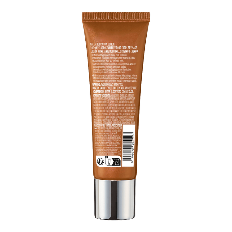 ColorStay Face & Body Glow - Loción e iluminador corporal, con esencia refrescante de coco