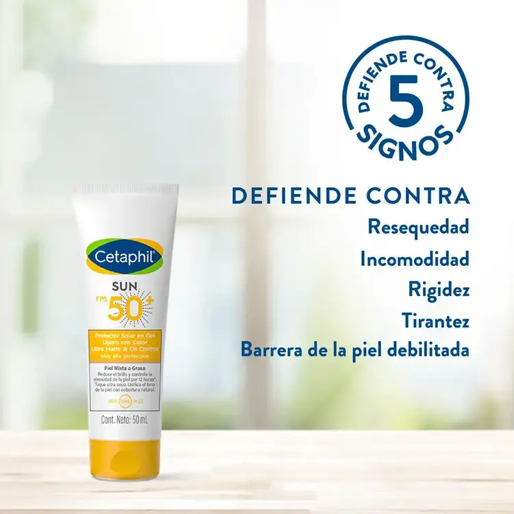 Sun Oil Control Fps 50+ Color Protector solar avanzada protección para pieles mixtas y grasas